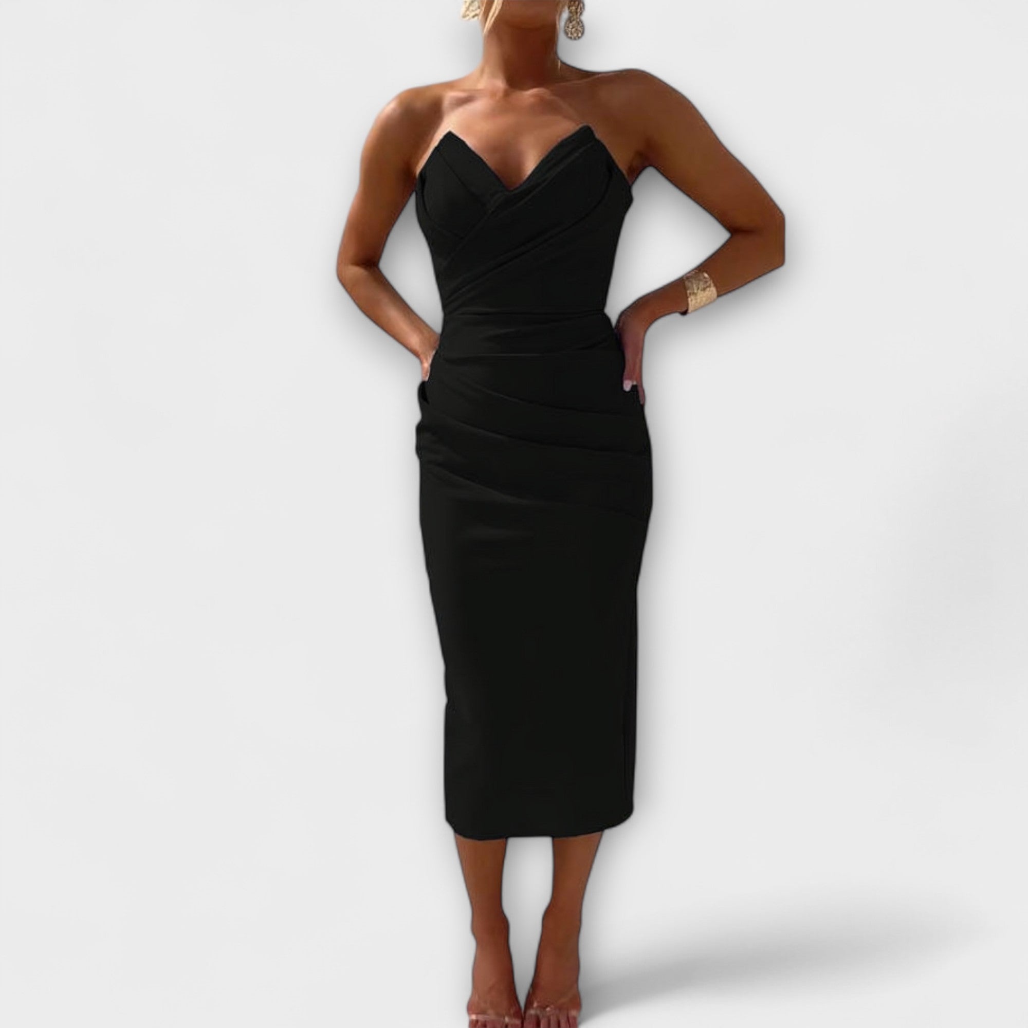 Milly - Elegantní Šaty Bez Ramínek